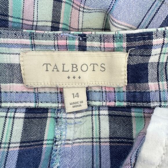 TALBOTS Plaid Shorts Womens Size 14 Mid-Rise 10" Inseam - Picture 5 of 6
